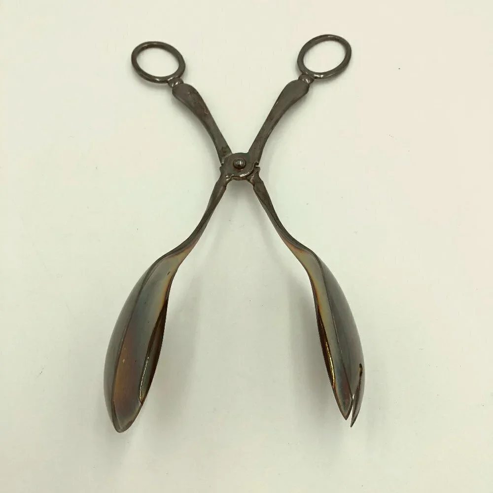 Sheffield Silver Plated Serving Spoon Salad Tongs